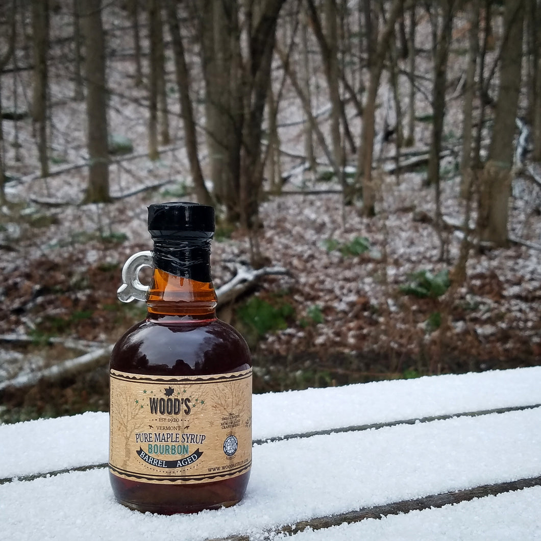 Bourbon Barrel Aged Wood's Pure Vermont Maple Syrup